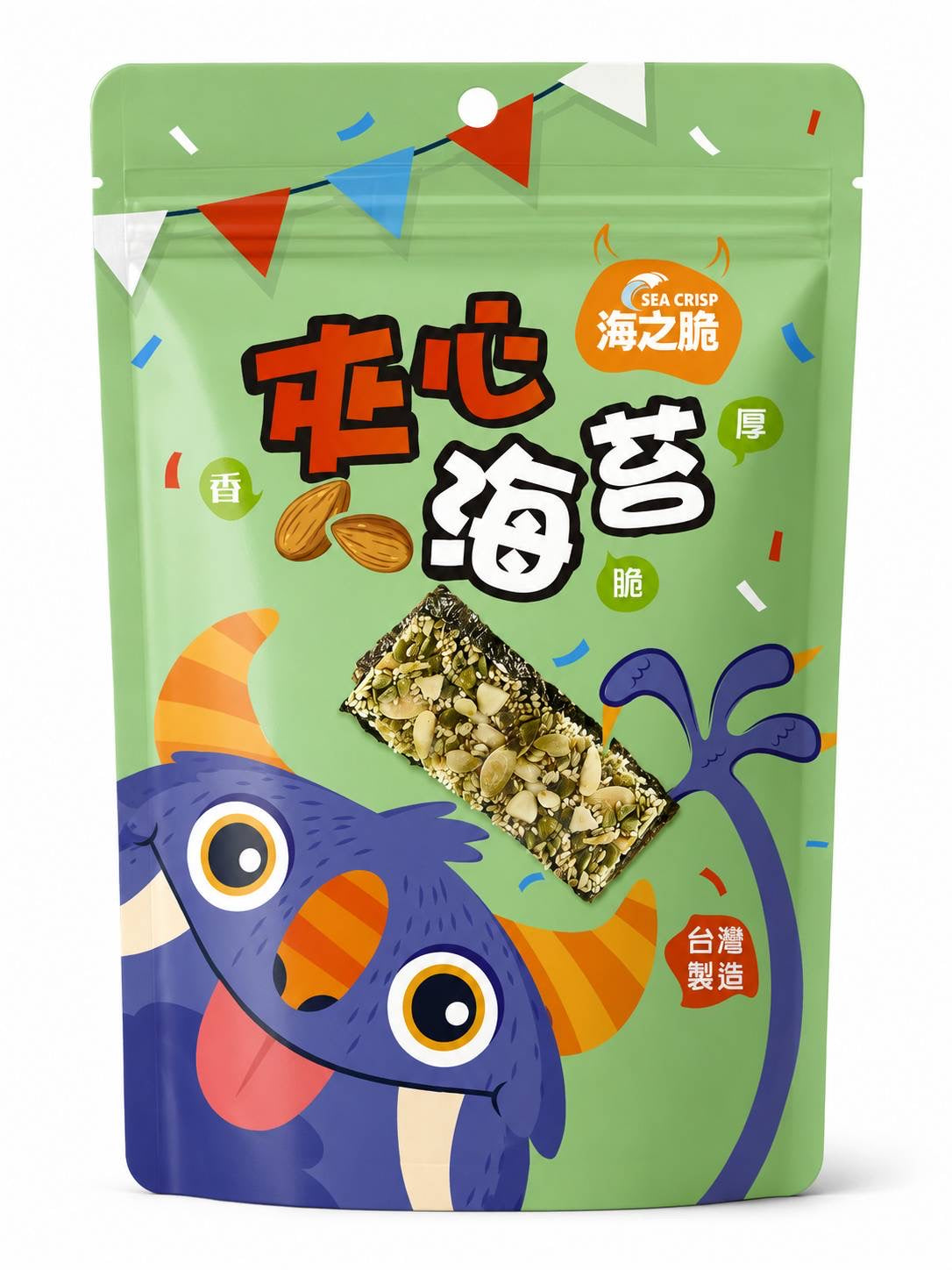 Almond-Filled Seaweed Snack